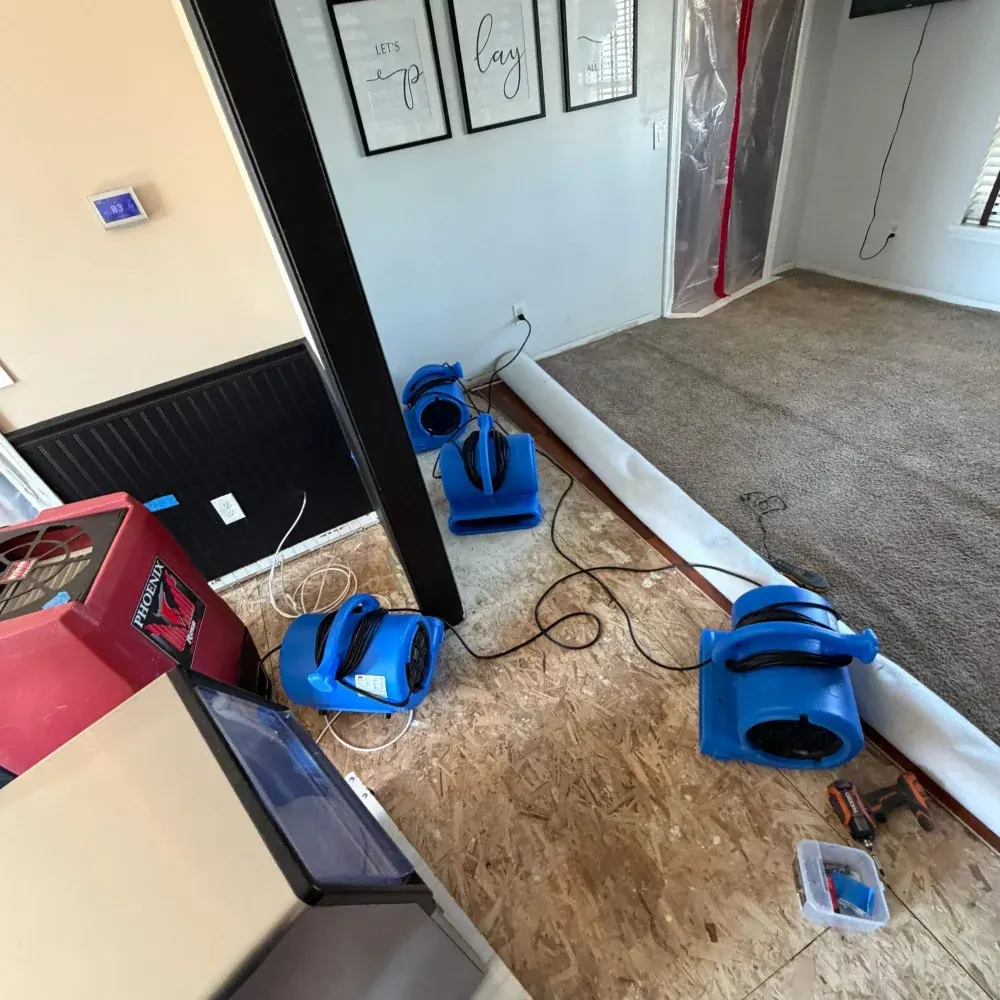 IICRC certified drying setup in Putnam County, IN
