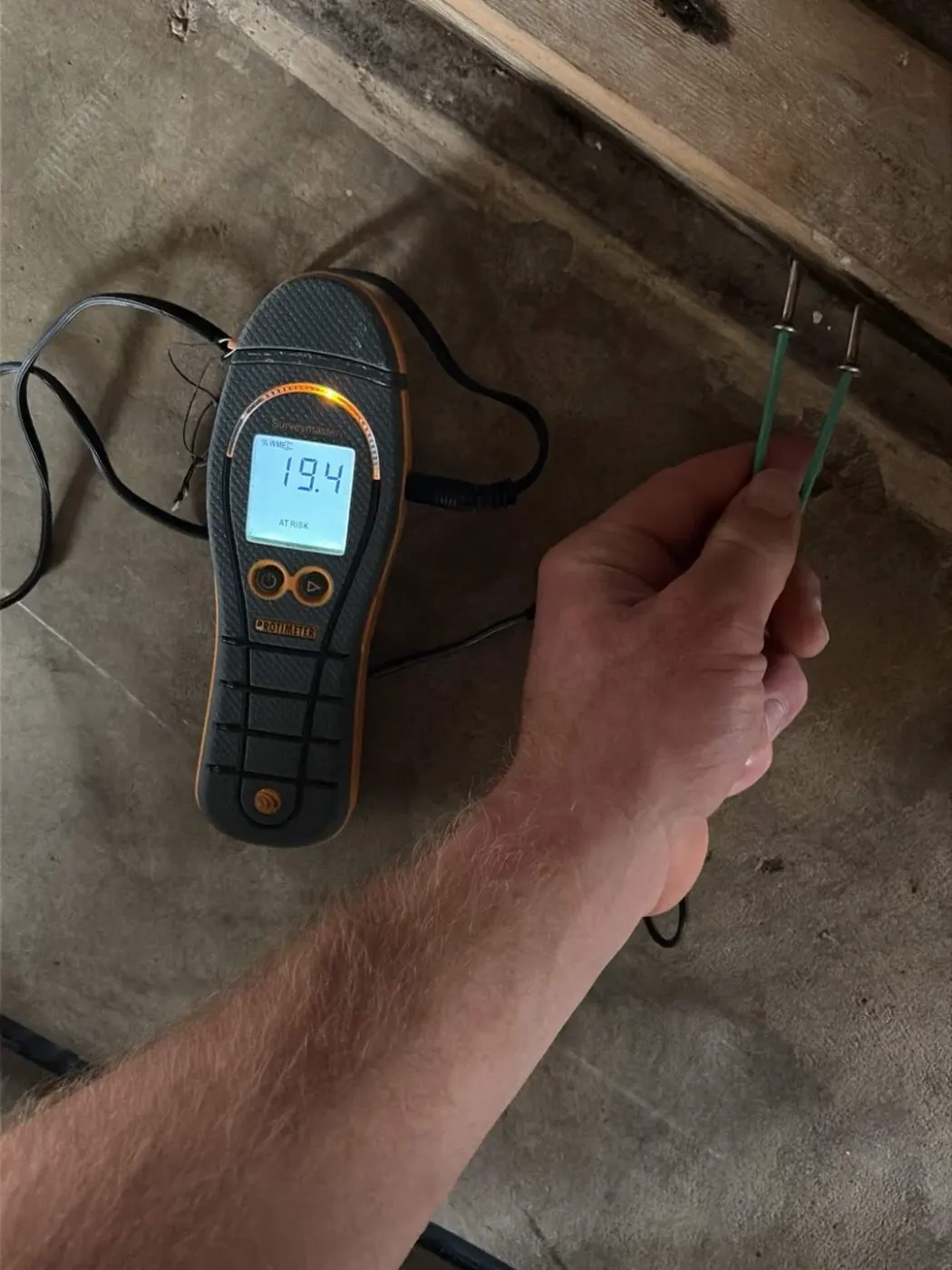 Documented moisture readings in Putnam County, IN